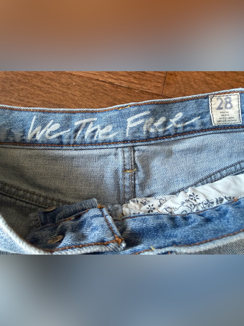 We The Free Distressed Denim Cutoff Shorts - Picture 3 of 8